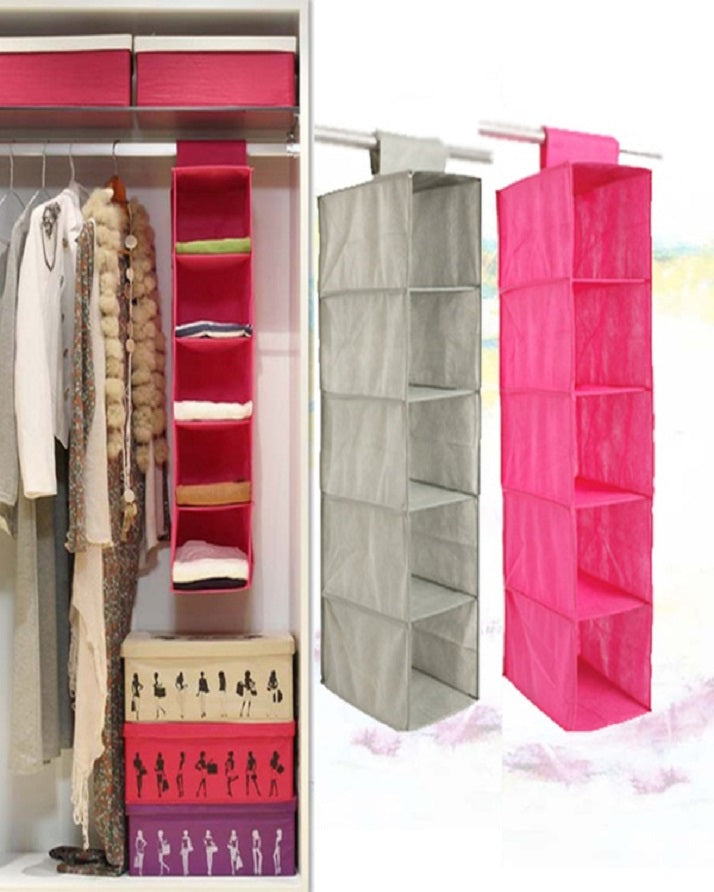 5 Shelf Clothes Hanging Organizers Pant