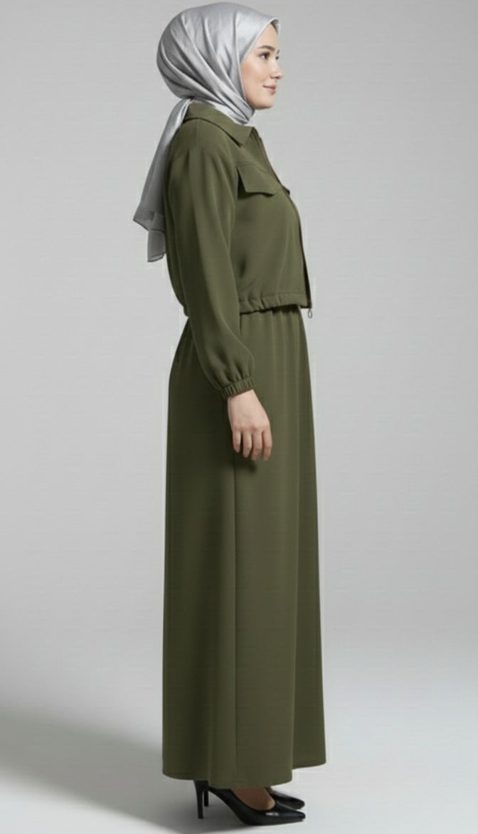 Stylish 2 Piece Set Long Frock